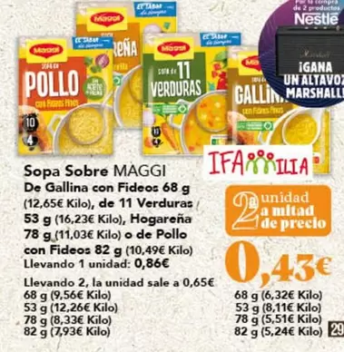 Maggi - Sopa Sobre