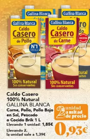 Gallina Blanca - Caldo Casero 100% Natural
