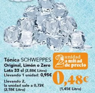 Schweppes - Tonica Original, Limón O Zero