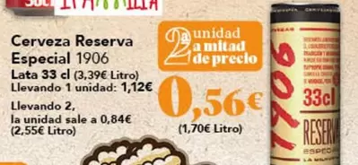 1906 - Cerveza Reserva Especial