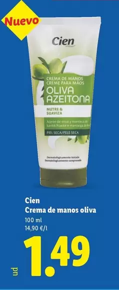 Cien - Crema De Manos Oliva