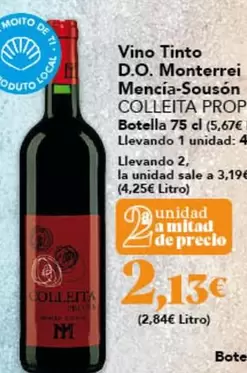 Vino Tinto D.o. Monterrei Mencia-souson Colleita Prop