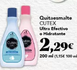 Cutex - Quitaesmalte Ultra Efectivo O Hidratante