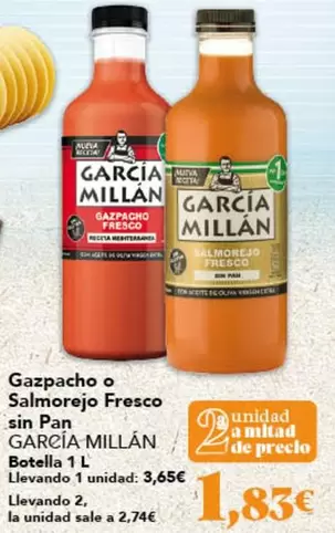 garcia millan - Gazpacho O Salmorejo Fresco Sin Pan