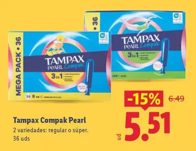 Tampax - Compak Pearl