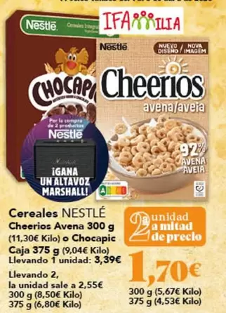 Nestlé - Cereales Avena Cheerios Avena