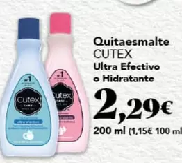 Cutex - Quitaesmalte Ultra Efectivo O Hidratante