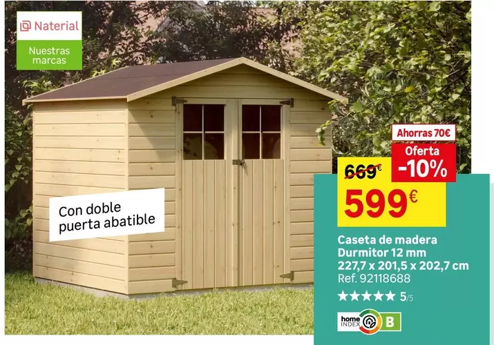 home - Caseta De Madera Durmito 12 Mm