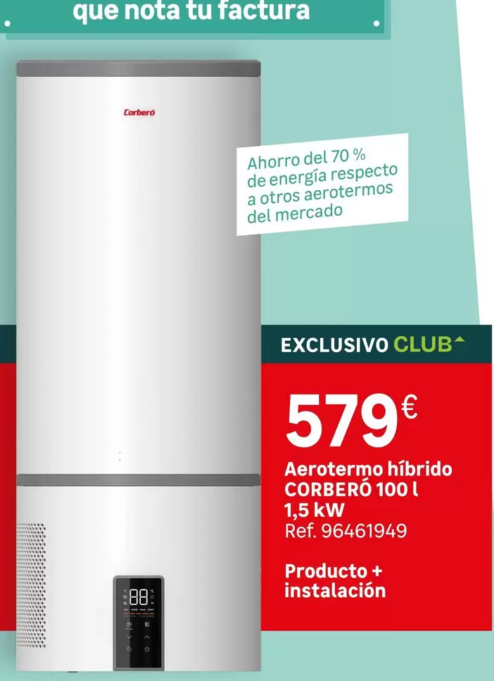 Corberó - AEROTERMO HÚPIDO COBERO 100 L