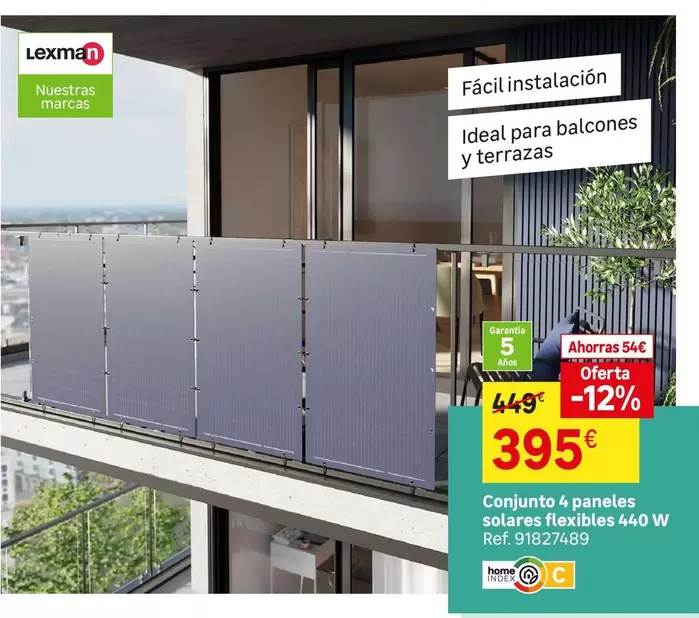 Conjunto 4 Paneles Sollares Flexibles 440 W