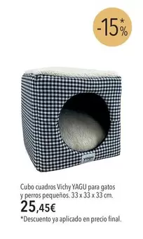 Vichy - Cubo Cuadros Yagu Para Gatos