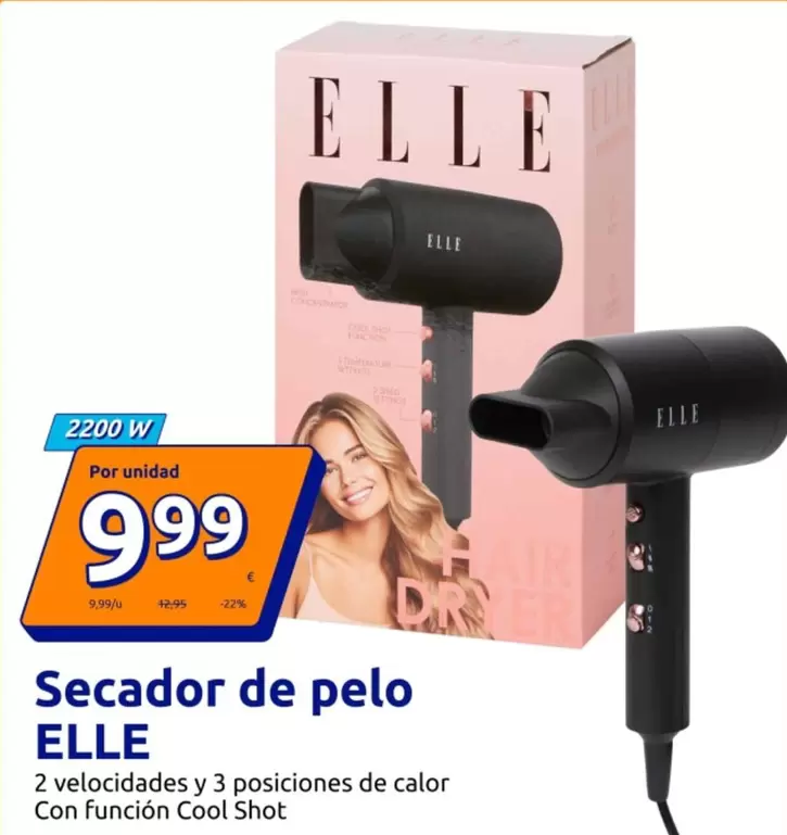 Elle - Secador De Pelo