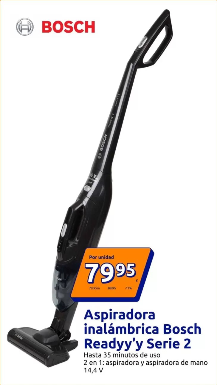 Bosch - Aspiradora Inalambrica Ready'y Serie 2