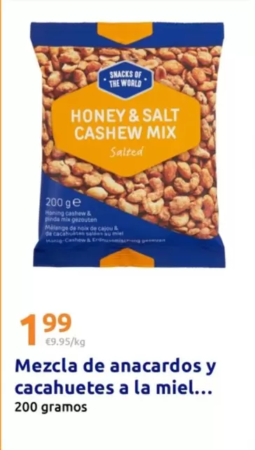 Snacks Of The World - Mezcla De Anacardos Y Cacahuetes A La Miel