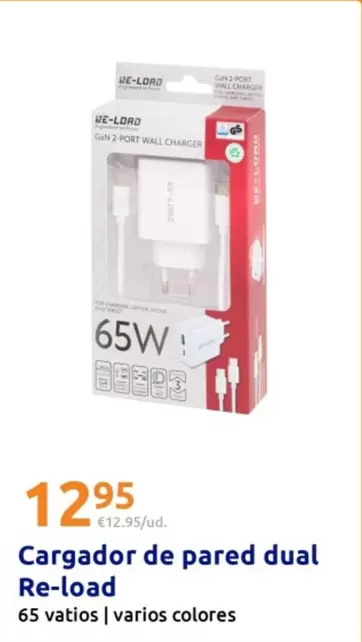 Re-Load - Cargador De Pared Dual