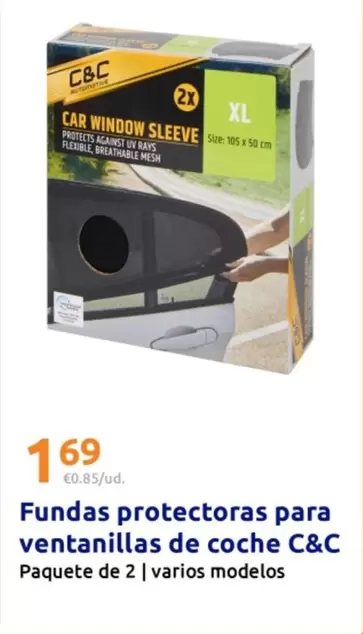 C&C - Fundas Protectoras Para Ventanillas De Coche