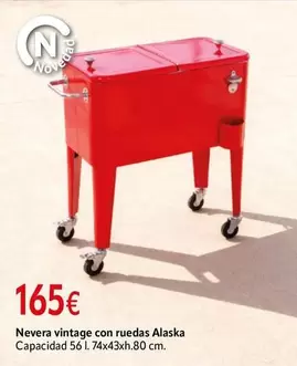 Vintage - Nevera  Con Ruedas Alaska