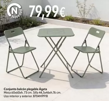 Conjunto Balcón Plegable Agata