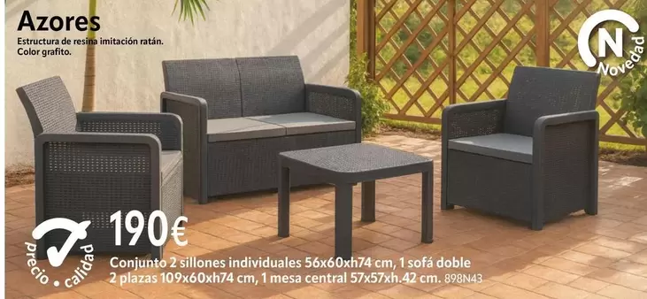 Conjunto 2 Sillones Individuales 56x60cm7cm