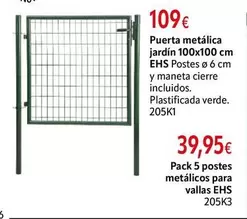 Puerta Metalica Jardín