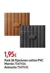 PVC - Pack 26 Fijaciones Canizo Pvc Marron