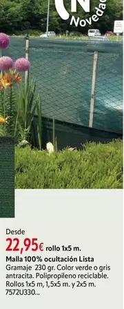 Lista - Malla 100% Coulación