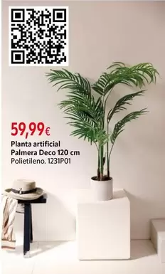 Planta Artificial Palmera Deco 120 Cm Polietileno