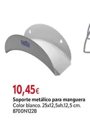 Blanco - Soporte Metálico Para Manguera Color