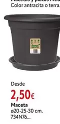 antracita - Maceta