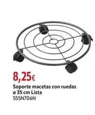 Lista - Soporte Macetas Con Ruedas Ø 35 Cm