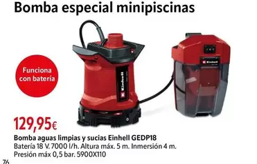 Einhell - Bomba Aguas Limplas Y Sucias