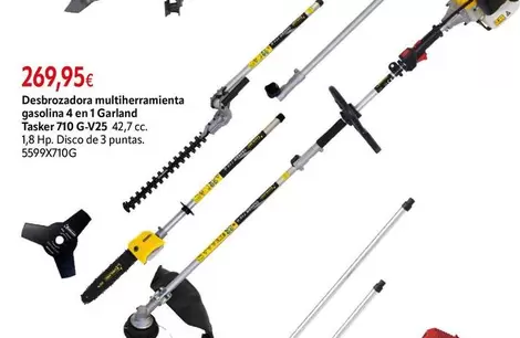 Garland - Desbzozadora Multiherramienta Gasolina 4 En 1