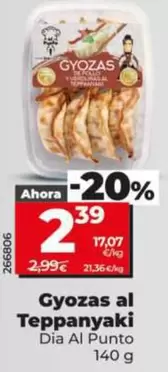 Dia Al Punto - Gyozas Al Teppanyaki