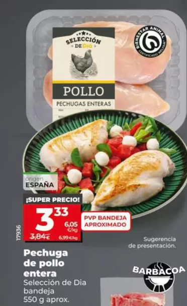 Seleccion De Dia - Pechuga De Pollo Entera 