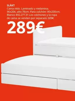 Nido - SLAKT cama nido, laminado y melamina