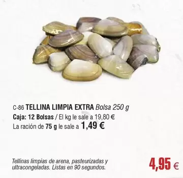 Tellina Limpia Extra
