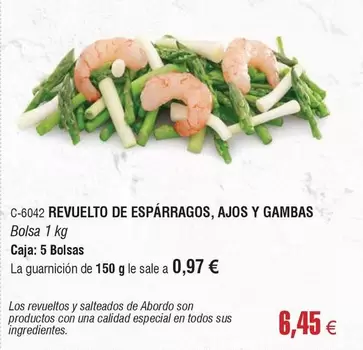 abordo - Revuelto De Esparragos, Ajos Y Gambas