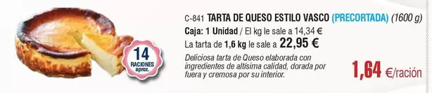 Tarta De Queso Estilo Vasco