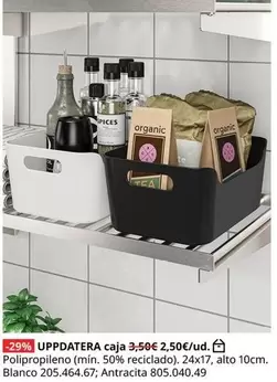 Organic - Uppdatera Caja