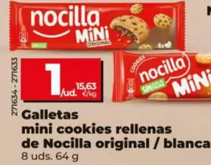 Nocilla - Galletas Mini Cookies Rellenas De Nocilla Original/Blanca