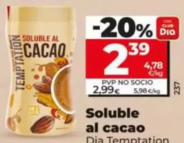 Dia Temptation - Soluble Al Cacao 