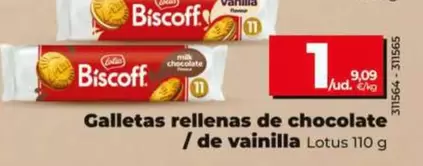 Lotus - Galletas Rellenas De Chocolate/ De Vainilla
