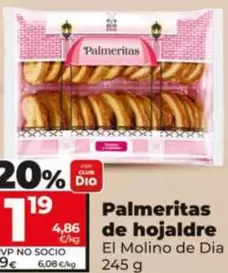 El Molino De Dia - Palmeritas De Hojaldre 