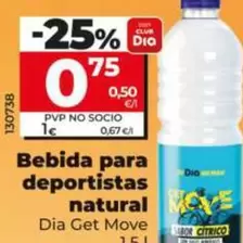Dia Get Move - Bebida Para Deportistas Natural 