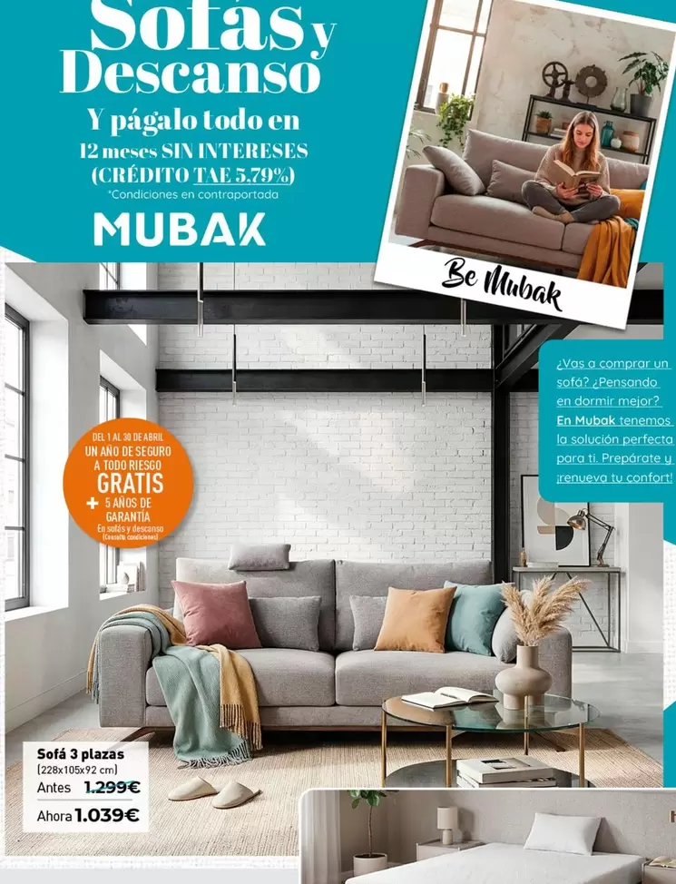 Abril - Sofa 3 Plazas