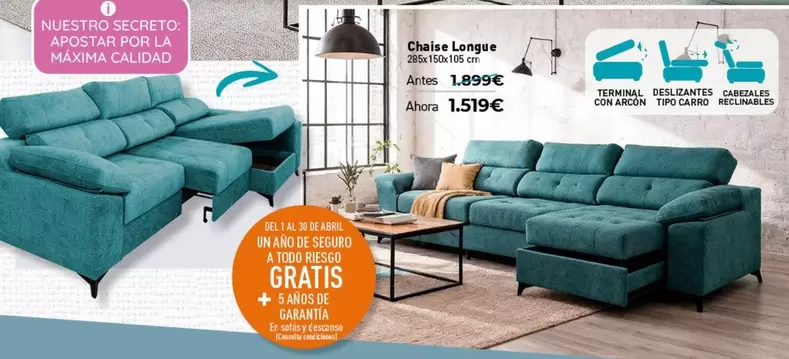 Abril - Chaise Longue