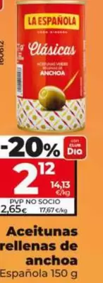 La Española - Aceitunas Rellenas De Anchoa 