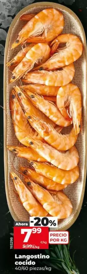 Langostino Cocido