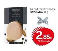 Capdevila - Mi-cuit Foie Gras D'anec