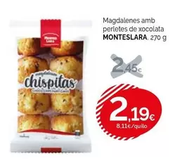 Magdalenes Amb Perletes De Xocolata